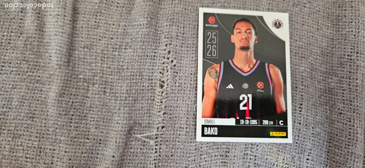 Cromos de F&uacute;tbol: euroliga paris 298 bako euroleague 2025 2026 25 26 trading card