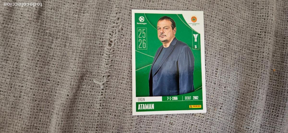 Cromos de F&uacute;tbol: euroliga panathinaikos 266 ataman euroleague 2025 2026 25 26 trading card