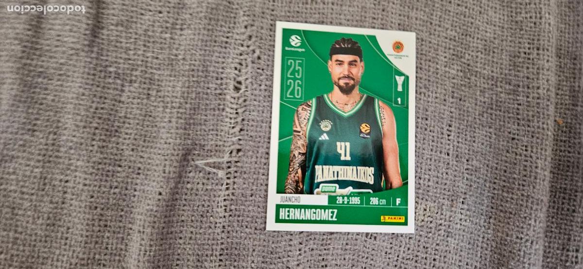 Cromos de F&uacute;tbol: euroliga panathinaikos 276 juancho hernangomez euroleague 2025 2026 25 26 trading card