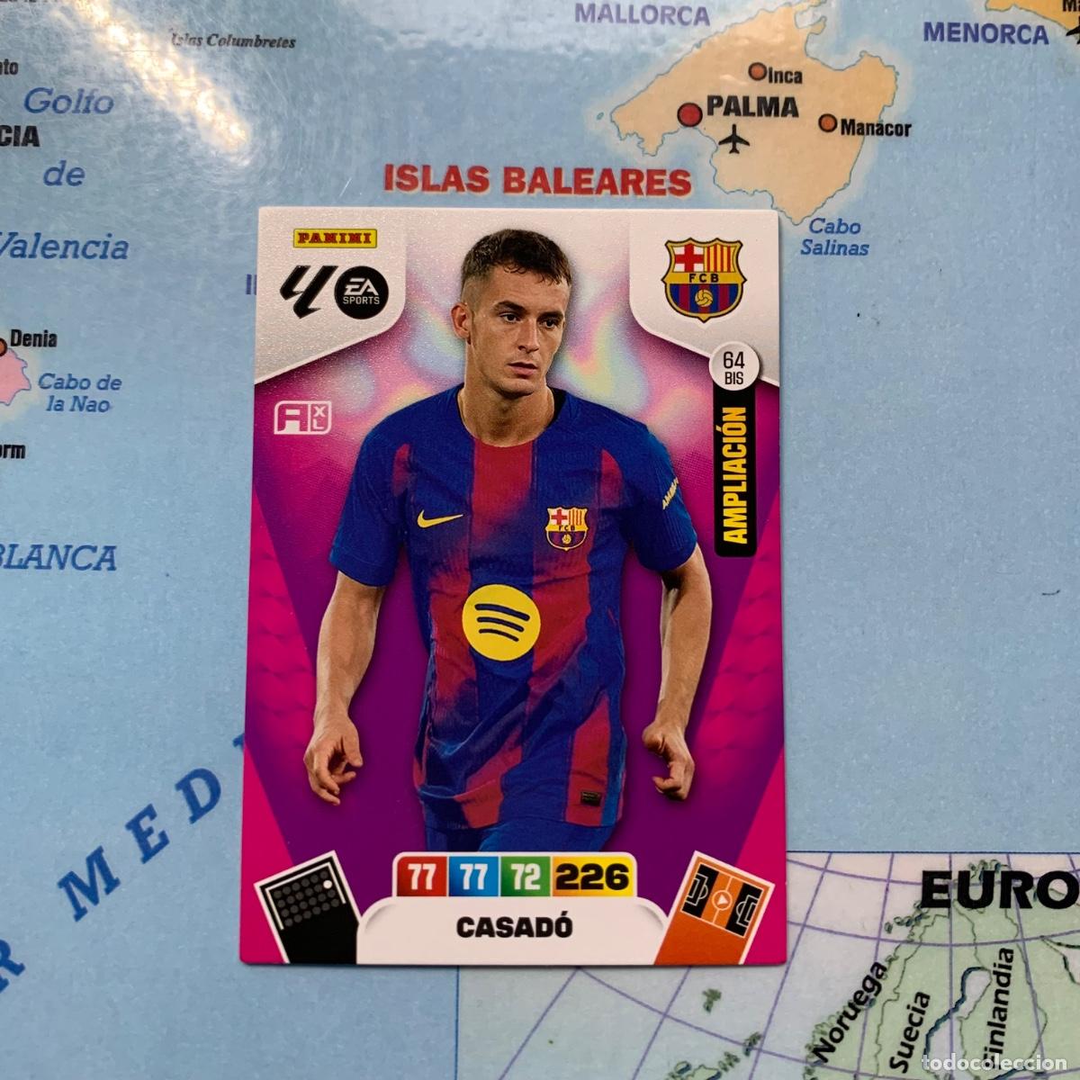 Cromos de F&uacute;tbol: Casado ampliacion n&uacute;mero 64 Bis del Barcelona cromo adrenalyn XL 25-26 2025-2026