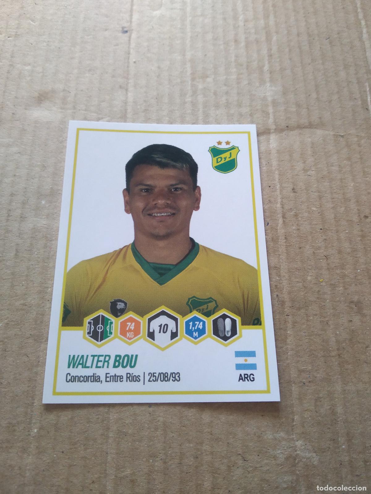 Football Stickers: 169 WALTER BOU DEFENSA Y JUSTICIA CROMO FUTBOL ARGENTINO PANINI LIGA ARGENTINA 2022