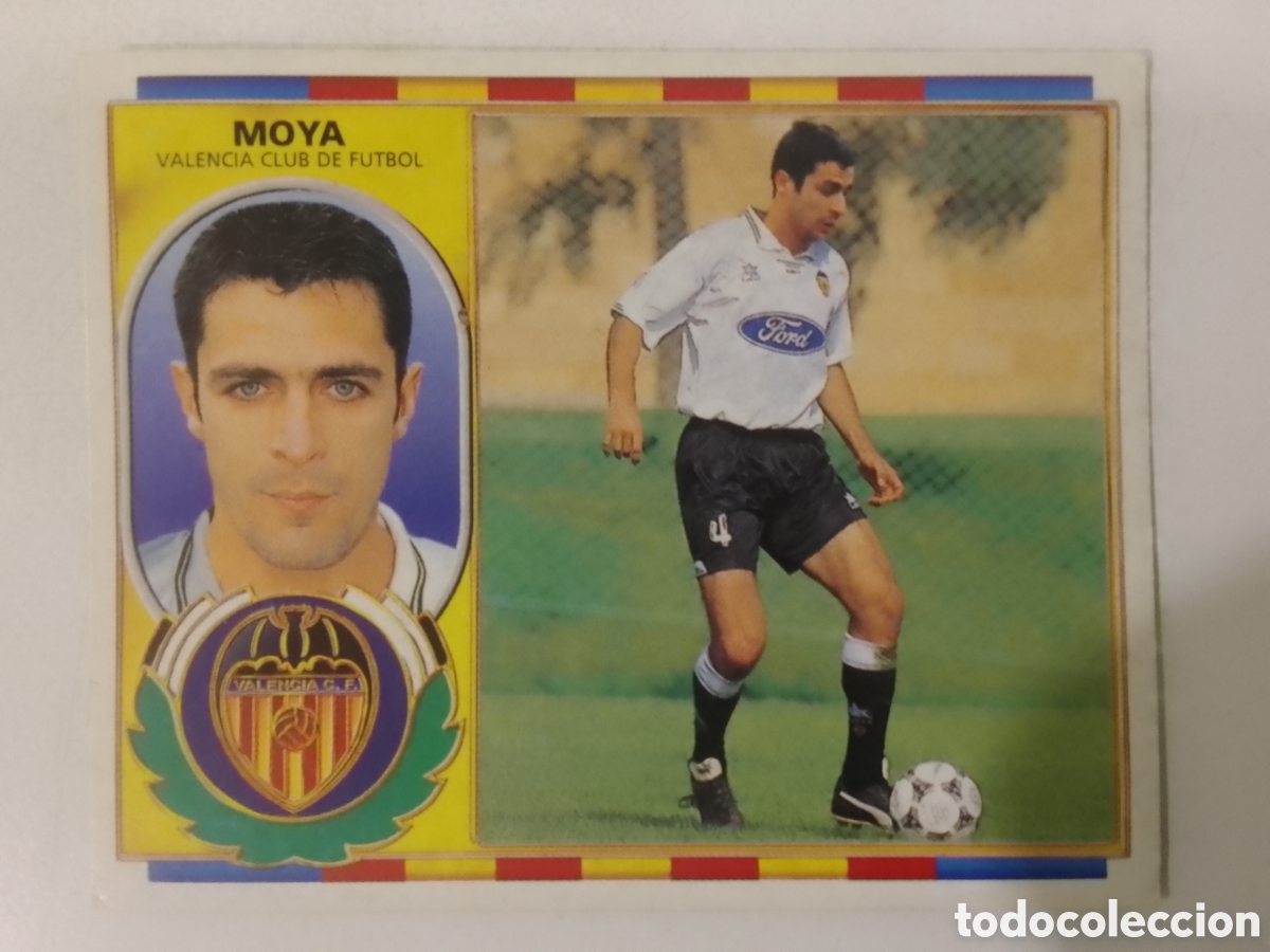 Cromos de F&uacute;tbol: Colecciones Este 96-97 Moya &bull; Valencia.