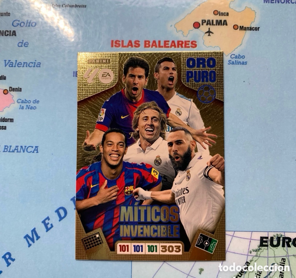Cromos de F&uacute;tbol: M&iacute;ticos Invencible Oro Puro cromo adrenalyn XL 25-26 2025-2026