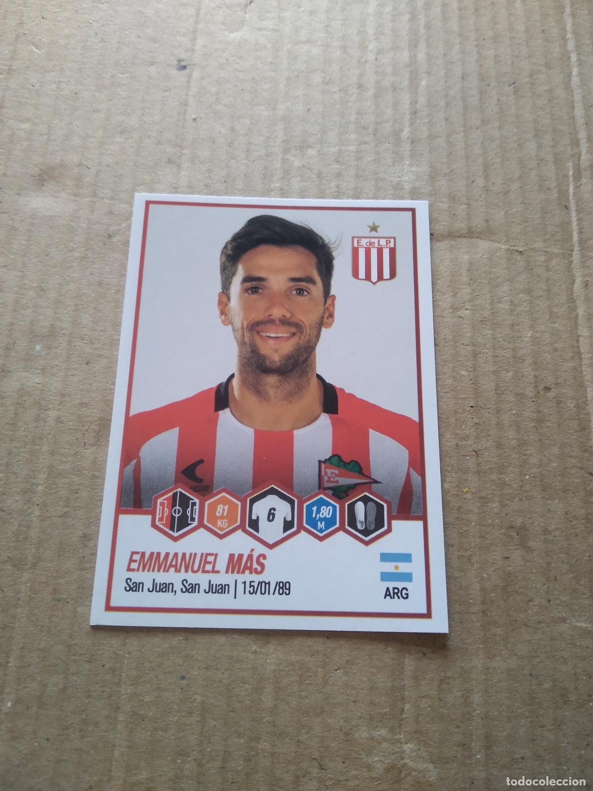 Cromos de F&uacute;tbol: 182 EMMANUEL MAS ESTUDIANTES DE LA PLATA CROMO FUTBOL ARGENTINO PANINI LIGA ARGENTINA 2022
