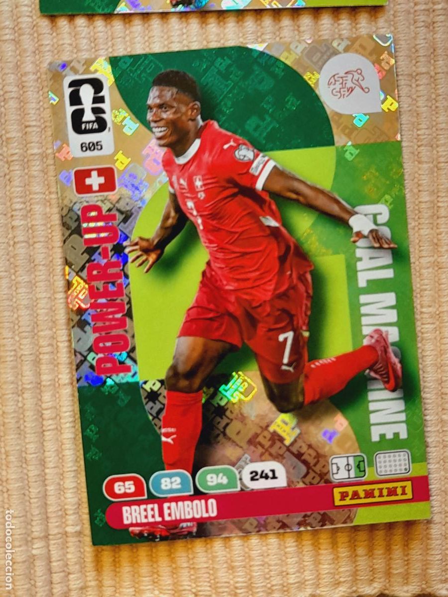 Cromos de F&uacute;tbol: CARD 605 BREEL EMBOLO (POWER-UP GOAL MACHINE) SUIZA. FIFA WORLD CUP 2026 ADRENALYN XL