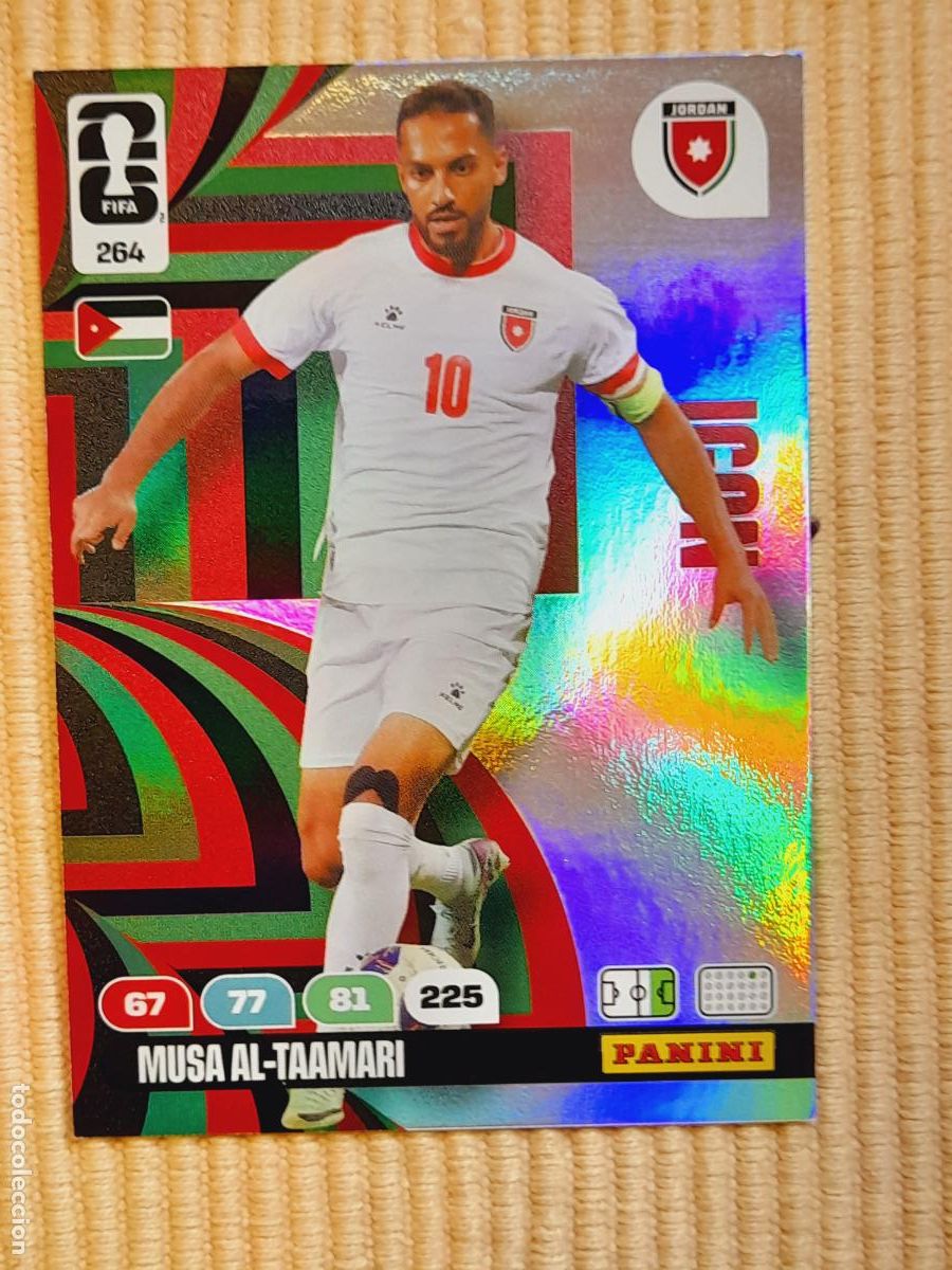 Cromos de F&uacute;tbol: CARD 264 MUSA AL-TAAMARI (ICON) JORDANIA. FIFA WORLD CUP 2026 ADRENALYN XL