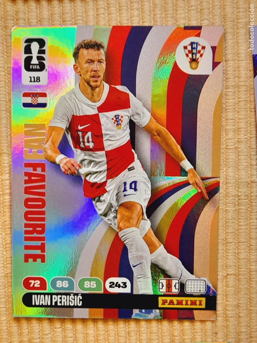 Cromos de F&uacute;tbol: CARD 118 IVAN PERISIC (FAN FAVOURITE) CROACIA. FIFA WORLD CUP 2026 ADRENALYN XL