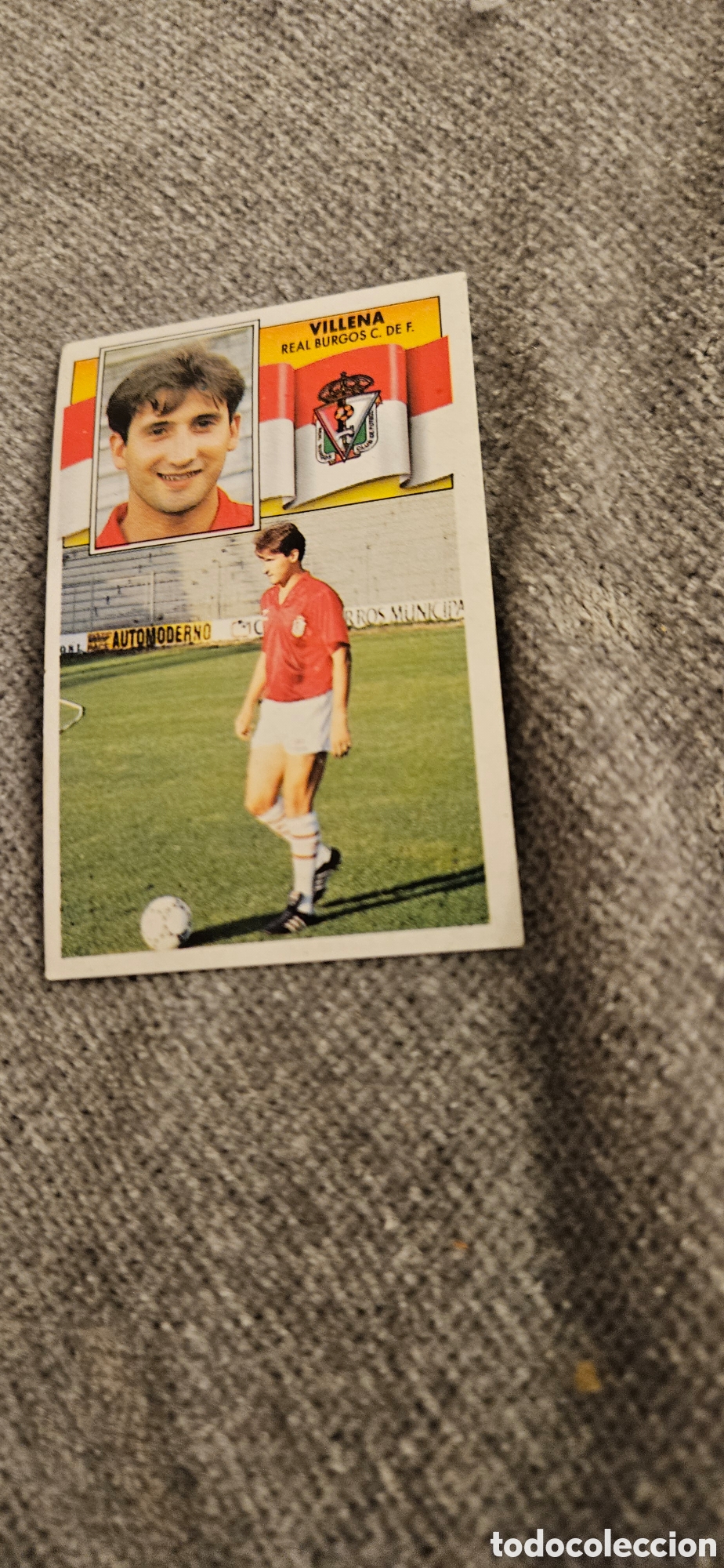 Cromos de F&uacute;tbol: Villena Burgos fichaje 26 este 1990 1991 90 91