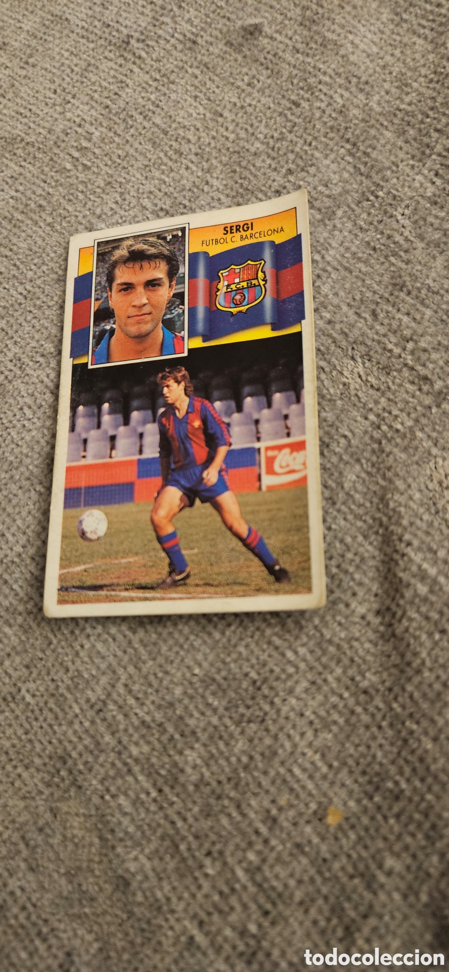 Cromos de F&uacute;tbol: Sergi Barcelona este 1990 1991 90 91