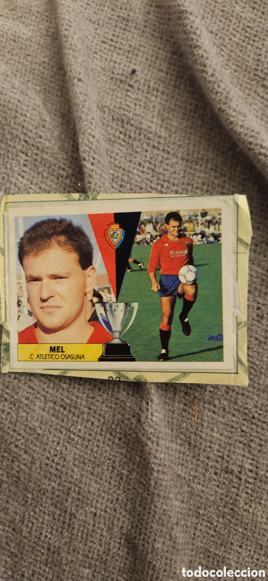 Cromos de F&uacute;tbol: Mel osasuna fichaje 22 este 1987 1988 87 88 recortado