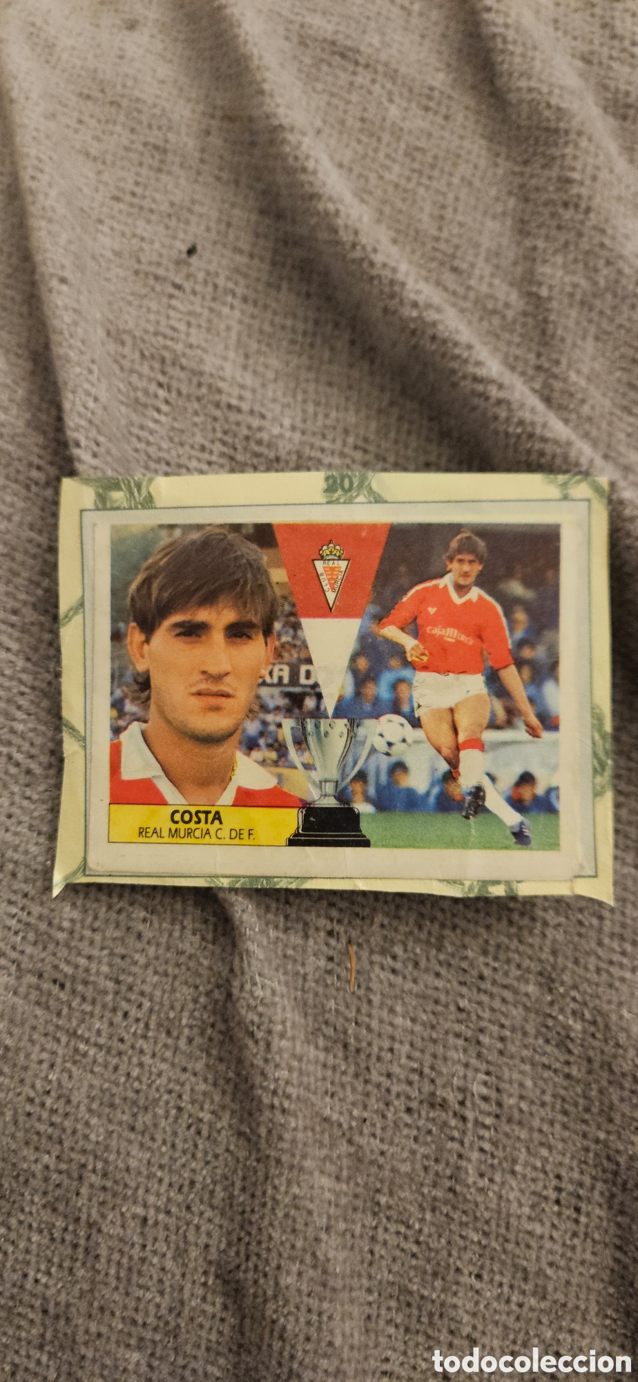 Cromos de F&uacute;tbol: Costa fichaje 21 Murcia este 1987 1988 87 88 recortado