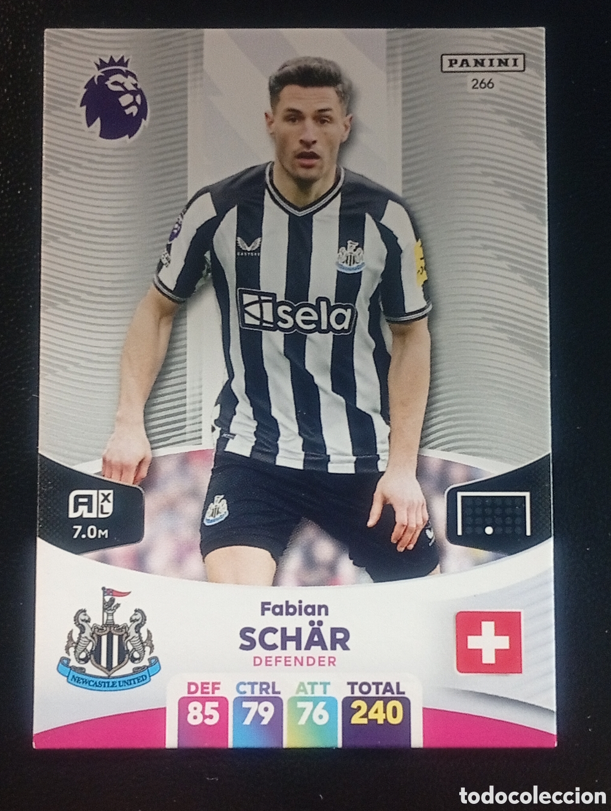 Cromos de F&uacute;tbol: 266 SCHAR NEWCASTLE 2023 2024 ADRENALYN XL PREMIER LEAGUE PANINI CROMOS CARDS TOPPS