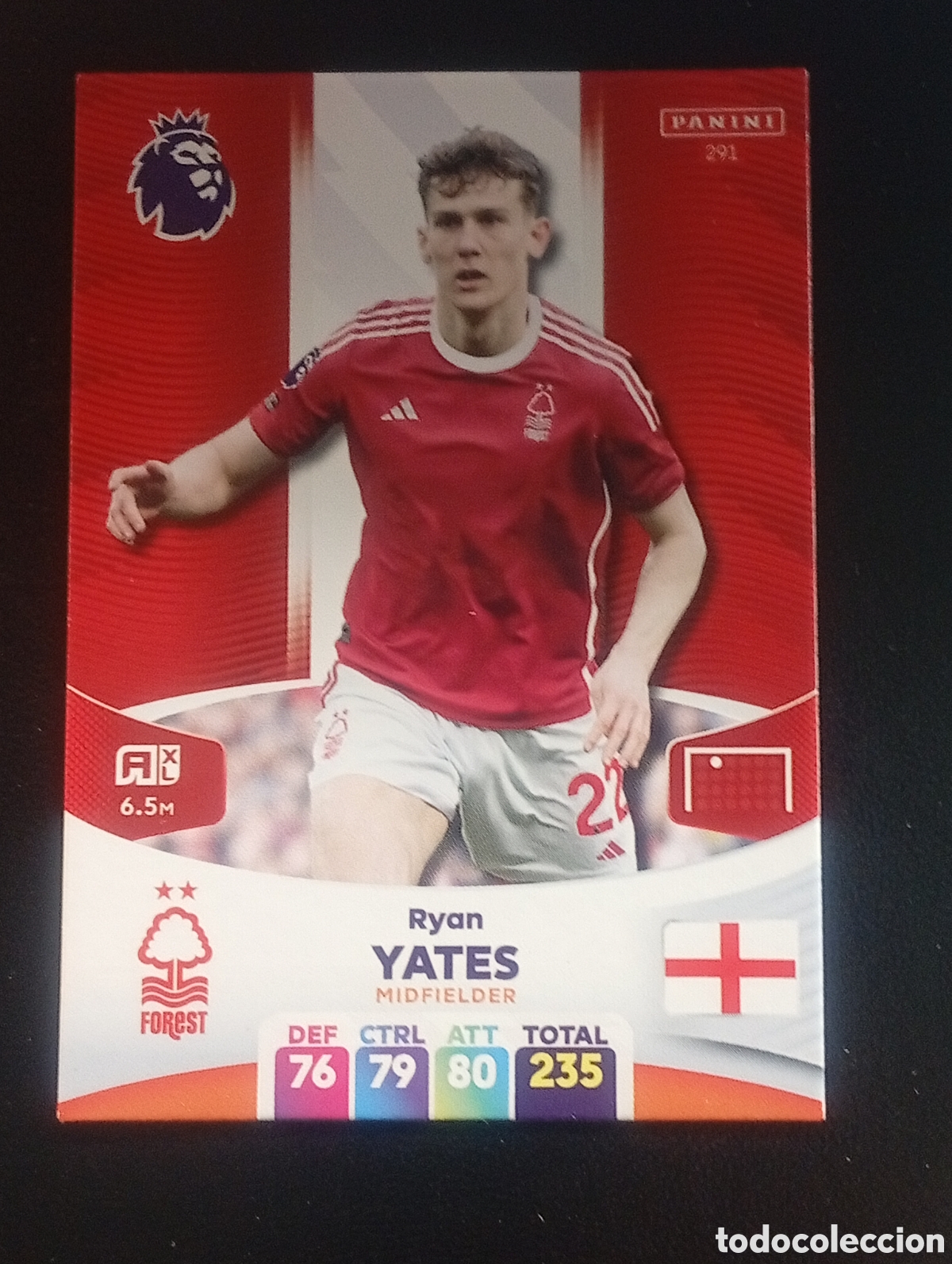 Cromos de F&uacute;tbol: 291 RYAN YATES FOREST 2023 2024 ADRENALYN XL PREMIER LEAGUE PANINI CROMOS CARDS TOPPS