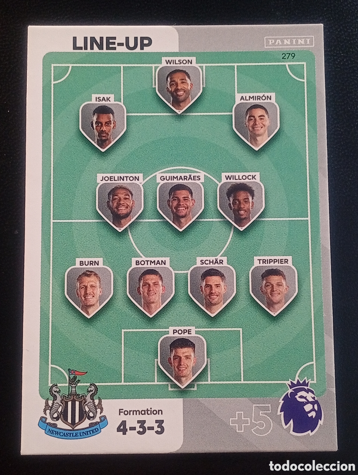 Cromos de F&uacute;tbol: 279 NEWCASTLE 2023 2024 ADRENALYN XL PREMIER LEAGUE PANINI CROMOS CARDS TOPPS