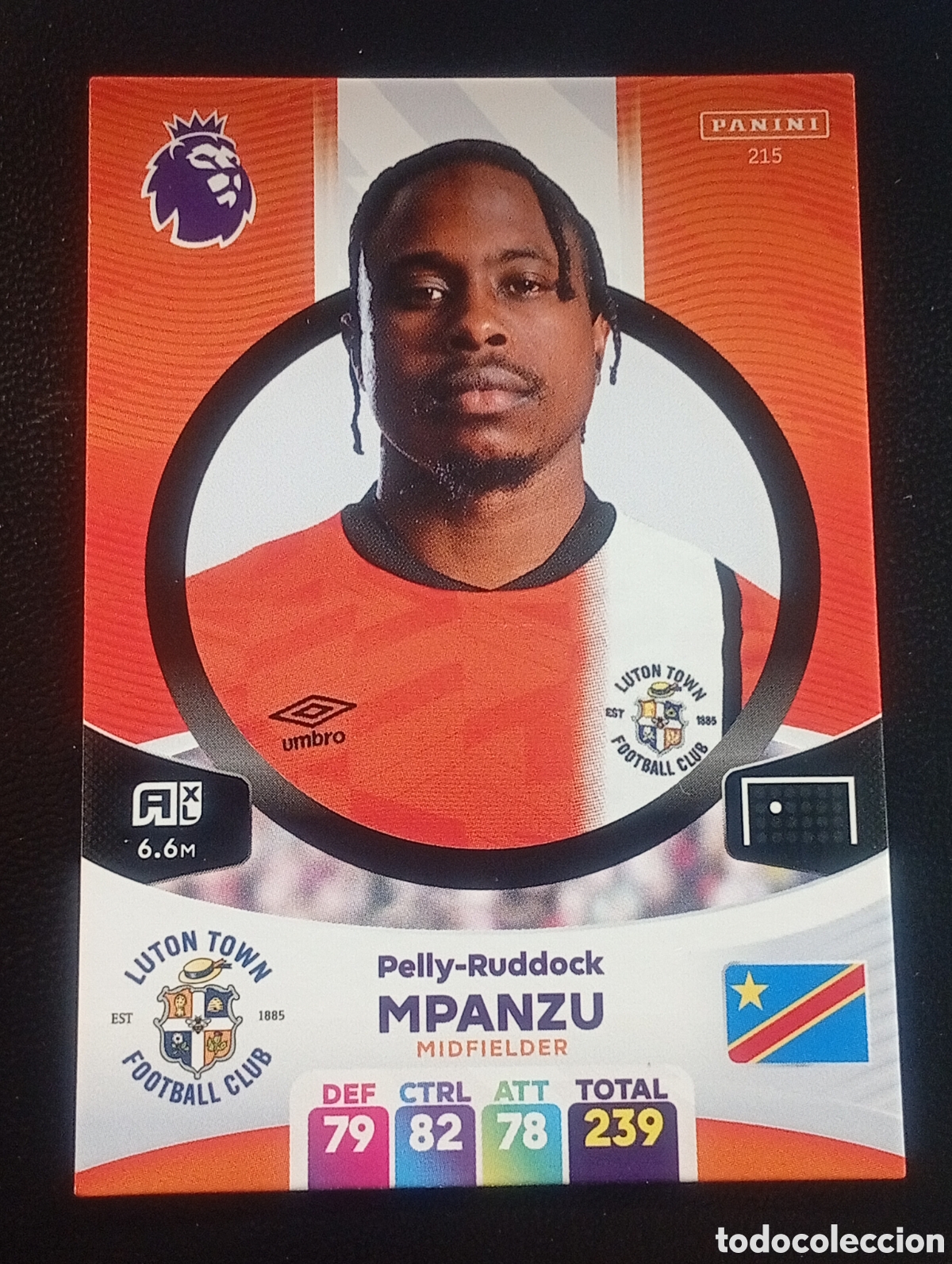 Fu&szlig;ball-Sticker: 215 MPANZU LUTON 2023 2024 ADRENALYN XL PREMIER LEAGUE PANINI CROMOS CARDS TOPPS