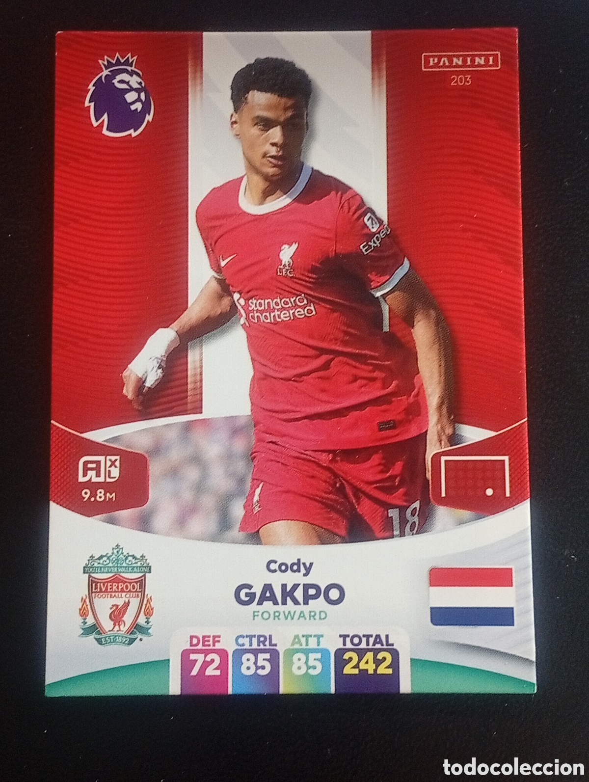Cromos de F&uacute;tbol: 203 GAKPO LIVERPOOL 2023 2024 ADRENALYN XL PREMIER LEAGUE PANINI CROMOS CARDS TOPPS