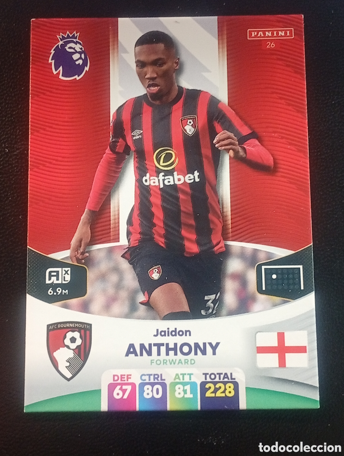 Cromos de F&uacute;tbol: 26 ANTHONY BOURNEMOUTH 2023 2024 ADRENALYN XL PREMIER LEAGUE PANINI CROMOS CARDS TOPPS