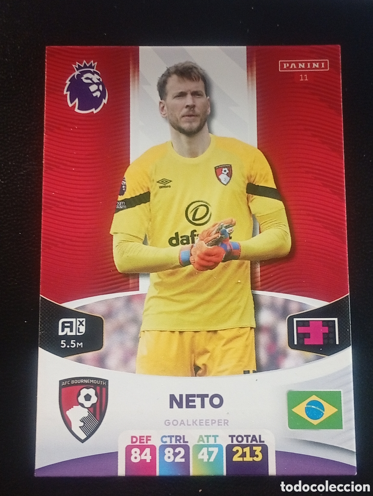 Cromos de F&uacute;tbol: 11 NETO BOURNMOUTH 2023 2024 ADRENALYN XL PREMIER LEAGUE PANINI CROMOS CARDS TOPPS