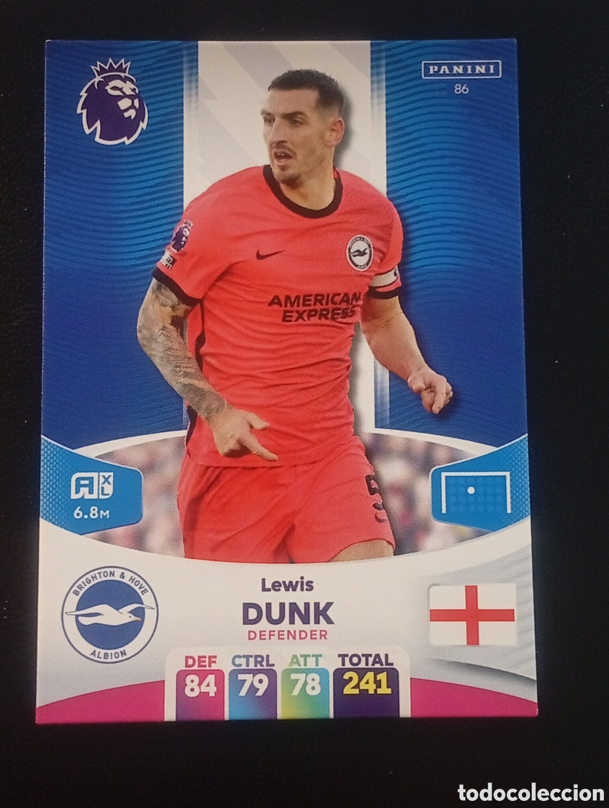 Cromos de F&uacute;tbol: 86 LEWIS DUNK BRIGHTON 2023 2024 ADRENALYN XL PREMIER LEAGUE PANINI CROMOS CARDS TOPPS