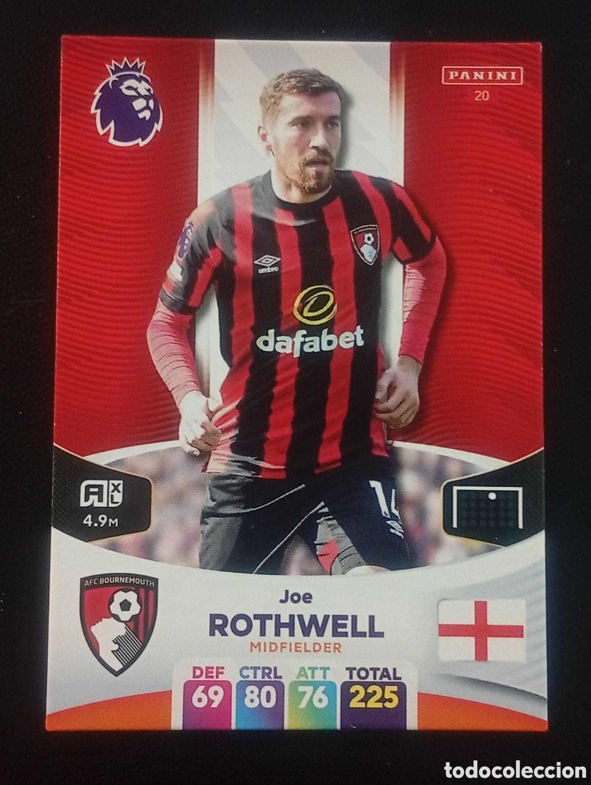 Cromos de F&uacute;tbol: 20 ROTHWELL BOURNEMOUTH 2023 2024 ADRENALYN XL PREMIER LEAGUE PANINI CROMOS CARDS TOPPS