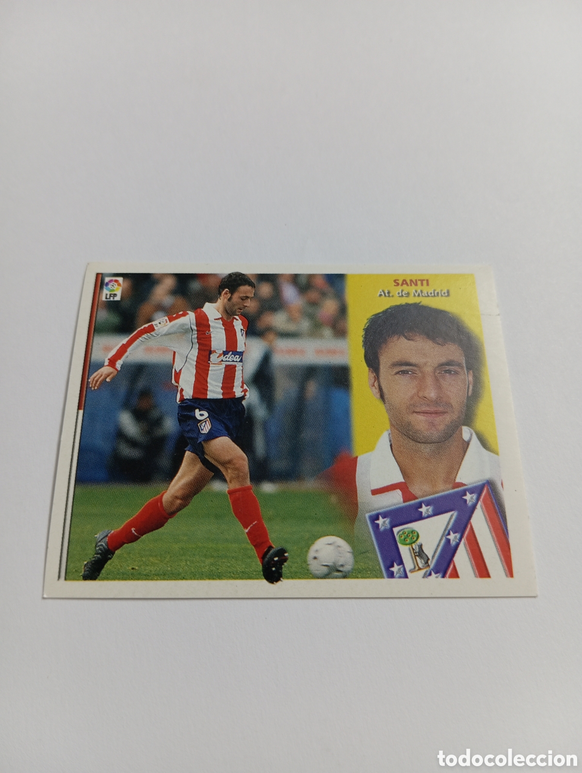 Cromos de F&uacute;tbol: SANTI Atl&eacute;tico de Madrid LIGA ESTE 2002 2003 PANINI 02 03