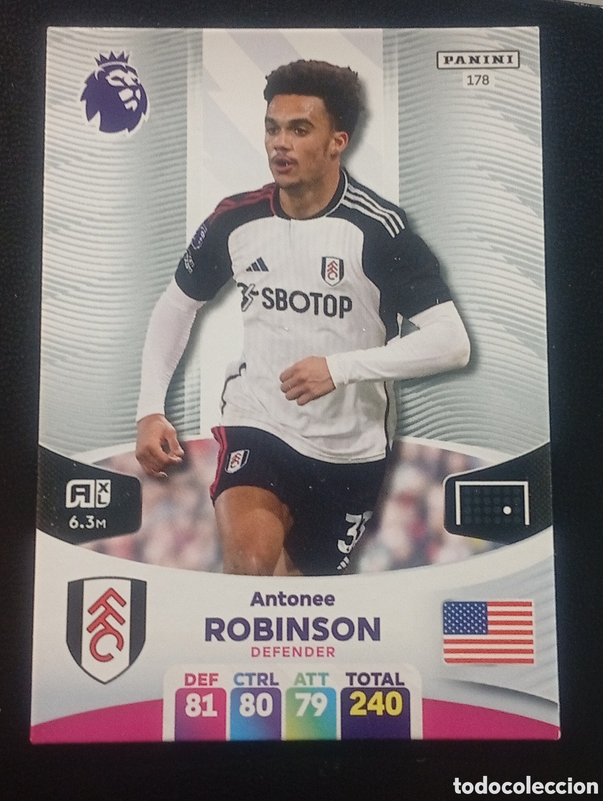 Cromos de F&uacute;tbol: 178 ROBINSON FULHAM 2023 2024 ADRENALYN XL PREMIER LEAGUE PANINI CROMOS CARDS TOPPS