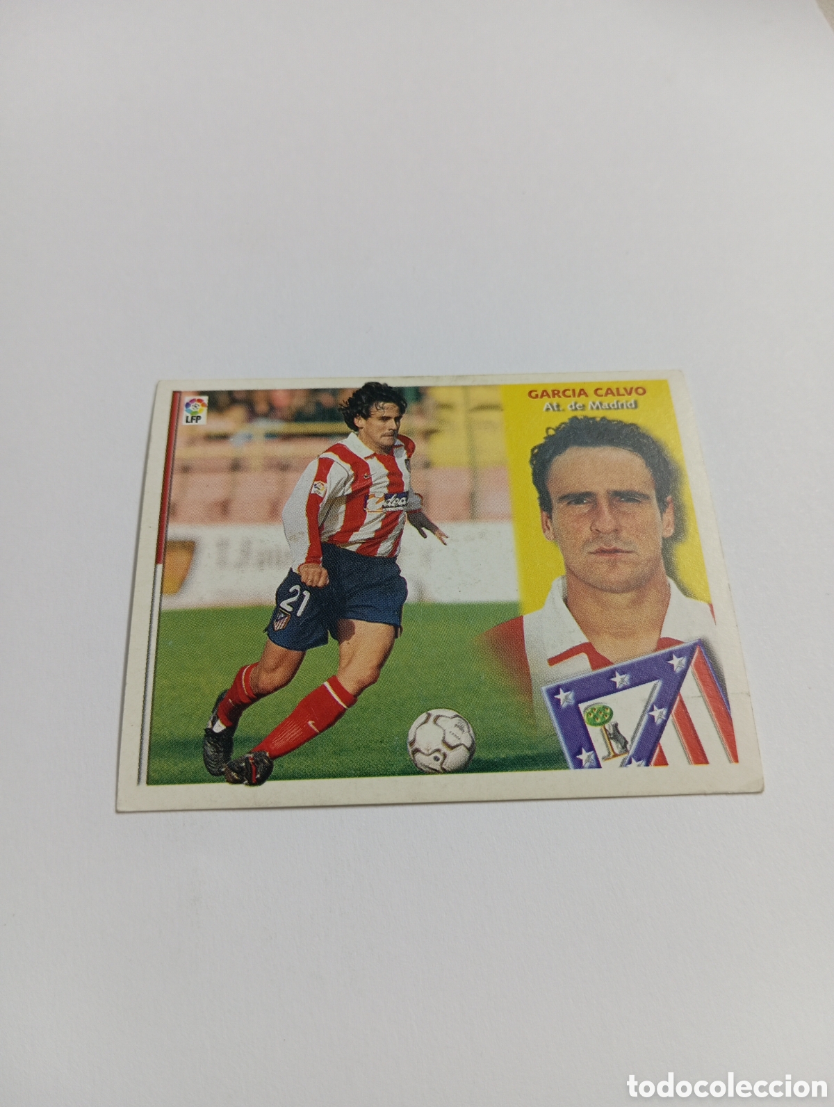 Cromos de F&uacute;tbol: GARC&Iacute;A CALVO Atl&eacute;tico de Madrid LIGA ESTE 2002 2003 PANINI 02 03