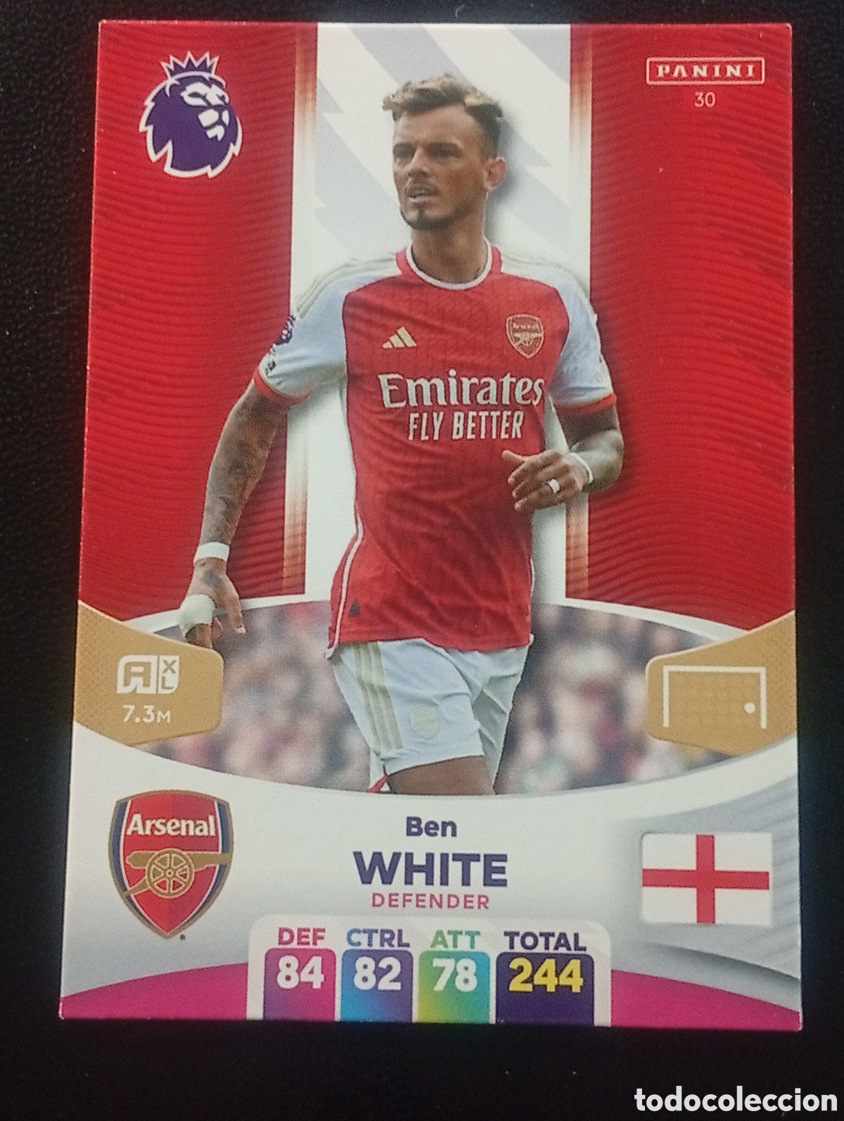 Cromos de F&uacute;tbol: 30 BEN WHITE ARSENAL 2023 2024 ADRENALYN XL PREMIER LEAGUE PANINI CROMOS CARDS TOPPS