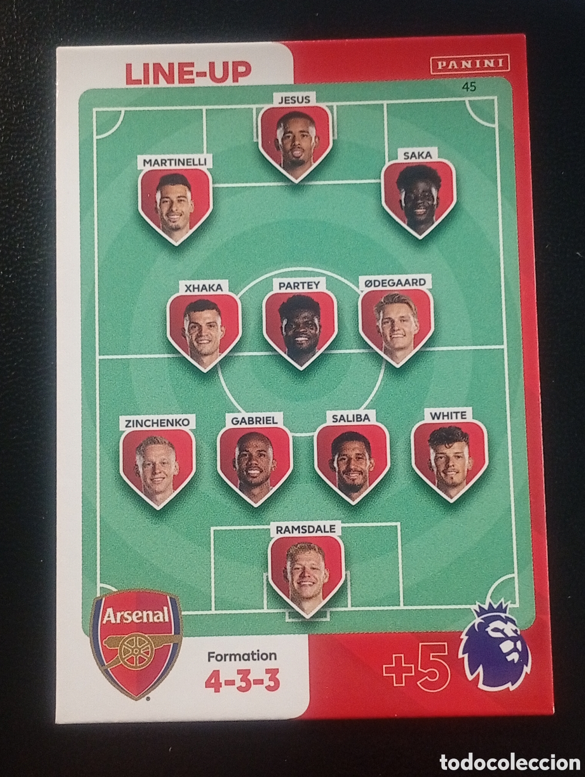 Cromos de F&uacute;tbol: 45 equipo ARSENAL 2023 2024 ADRENALYN XL PREMIER LEAGUE PANINI CROMOS CARDS TOPPS
