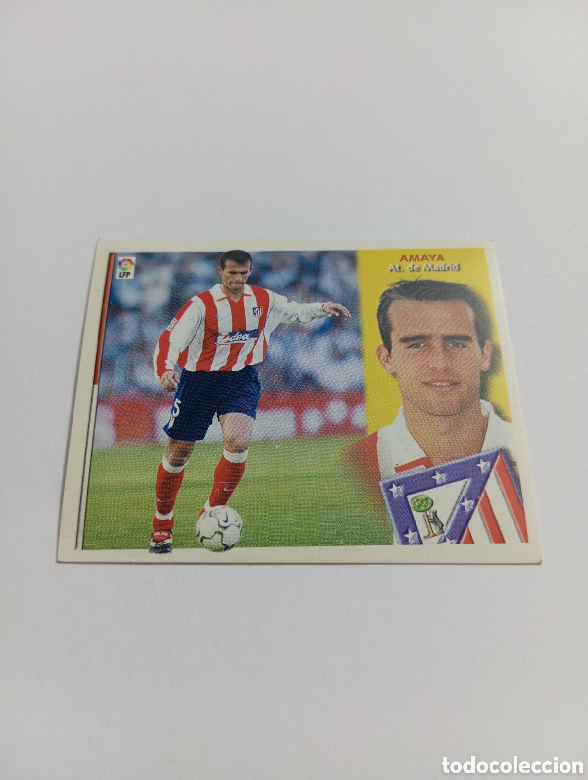 Cromos de F&uacute;tbol: AMAYA BAJA Atl&eacute;tico de Madrid LIGA ESTE 2002 2003 PANINI 02 03