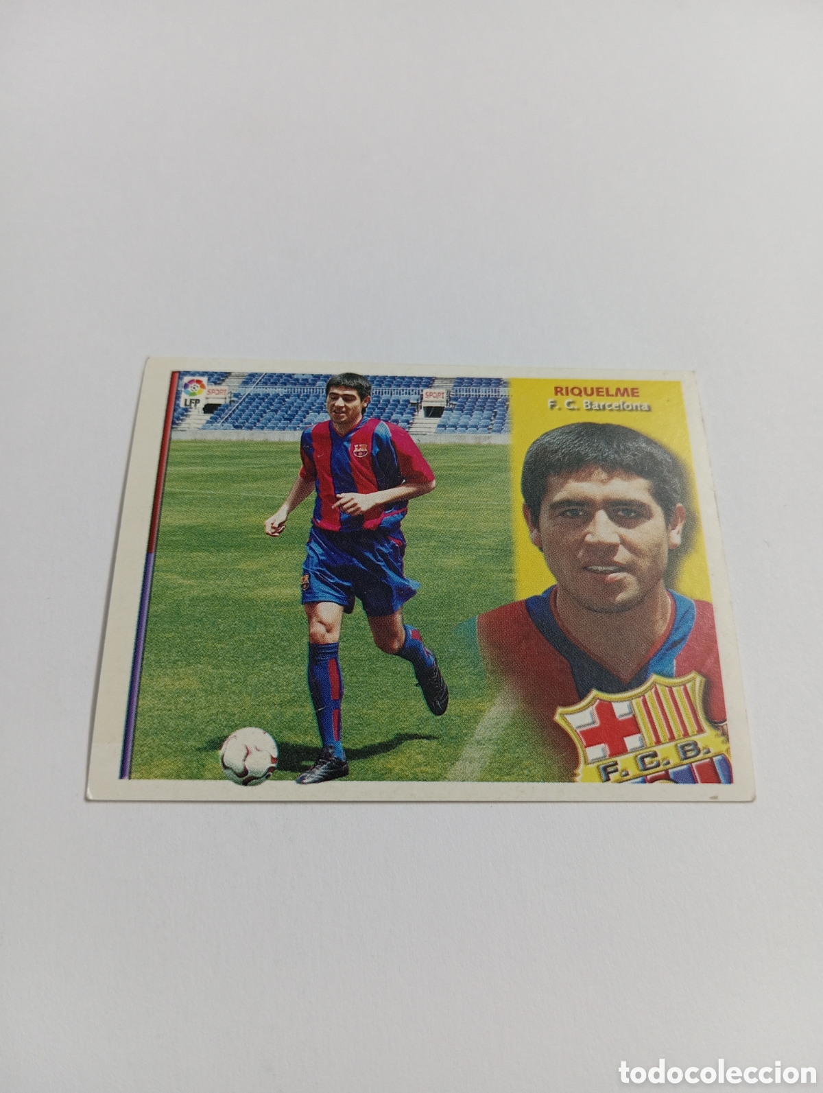 Cromos de F&uacute;tbol: RIQUELME Barcelona LIGA ESTE 2002 2003 PANINI 02 03
