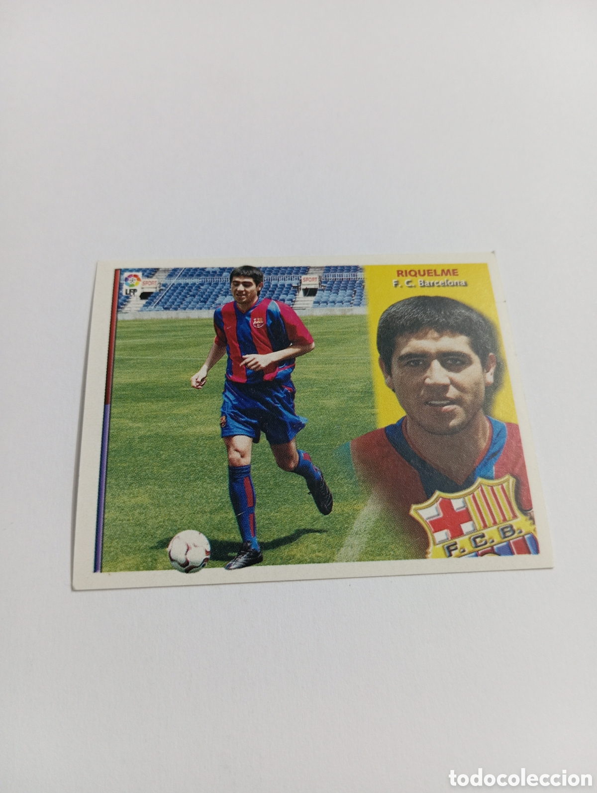 Cromos de F&uacute;tbol: RIQUELME Barcelona LIGA ESTE 2002 2003 PANINI 02 03