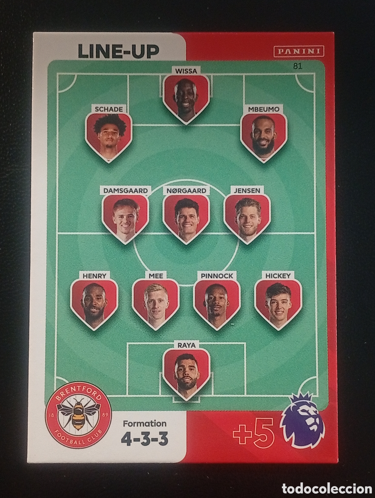 Cromos de F&uacute;tbol: 81 equipo BRENTFORD 2023 2024 ADRENALYN XL PREMIER LEAGUE PANINI CROMOS CARDS TOPPS