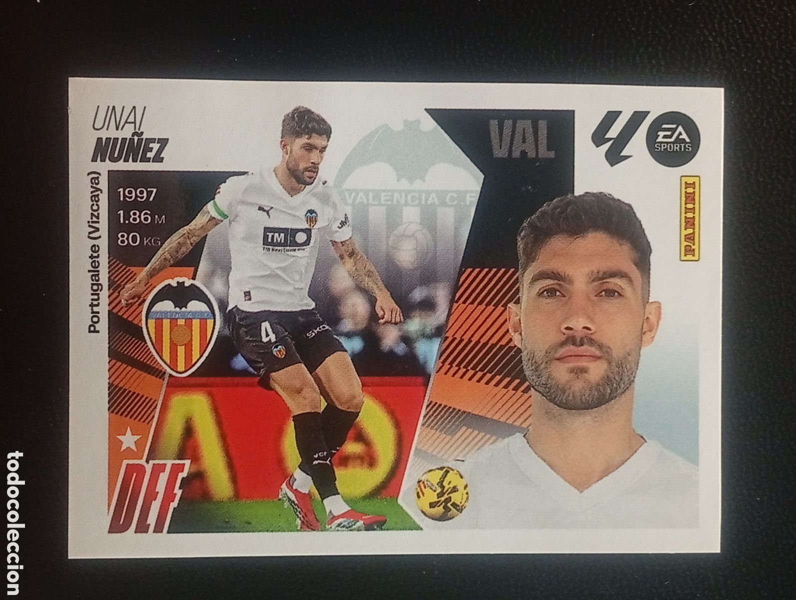 Cromos de F&uacute;tbol: 34 mercado invierno UNAI N&Uacute;&Ntilde;EZ VALENCIA LIGA ESTE 2025 2026 25 26 STICKER ACTUALIZACION TOPPS