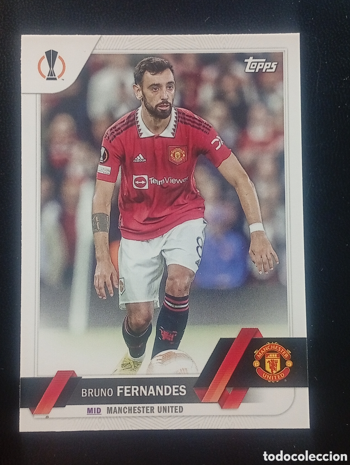 Fu&szlig;ball-Sticker: 8 BRUNO FERNANDES UNITED 2022 2023 22 24 TOPPS COMPETITIONS CROMOS CARDS PANINI MATCH ATTAX CHROME