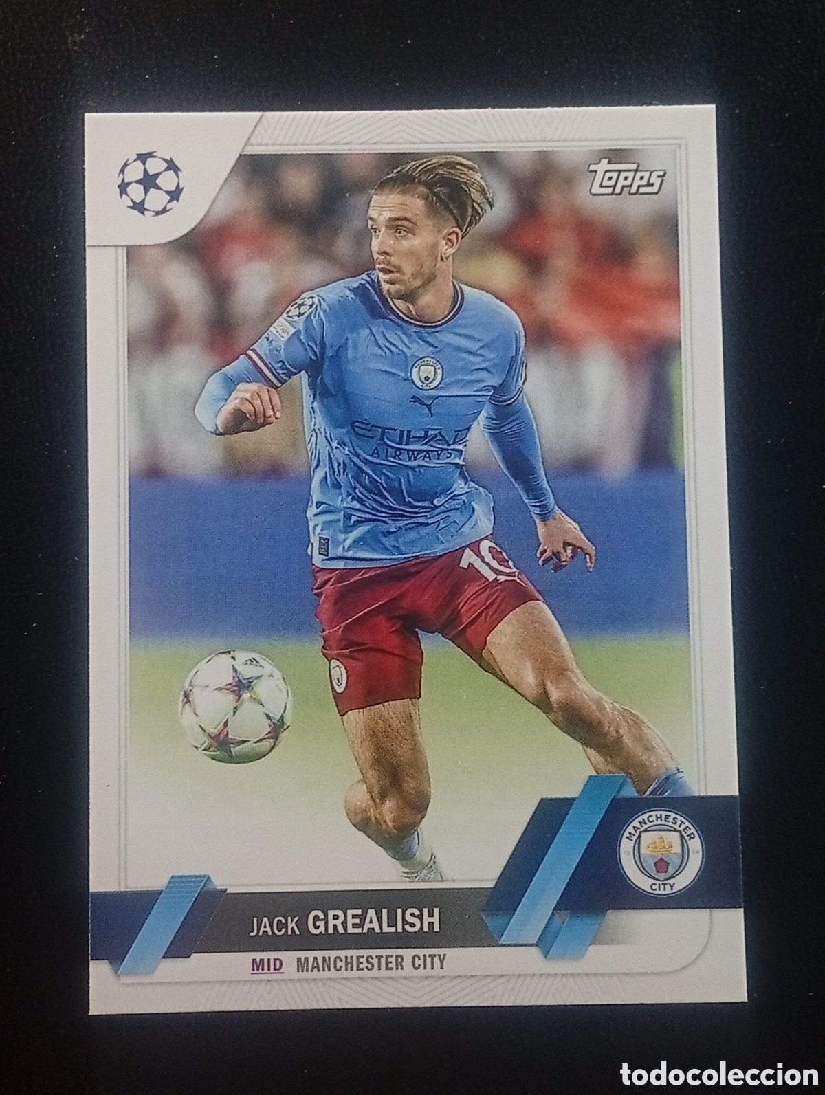 Cromos de F&uacute;tbol: 142 JACK GREALISH MANCHESTER CITY 2022 2023 22 24 TOPPS COMPETITIONS CROMOS CARDS PANINI MATCH