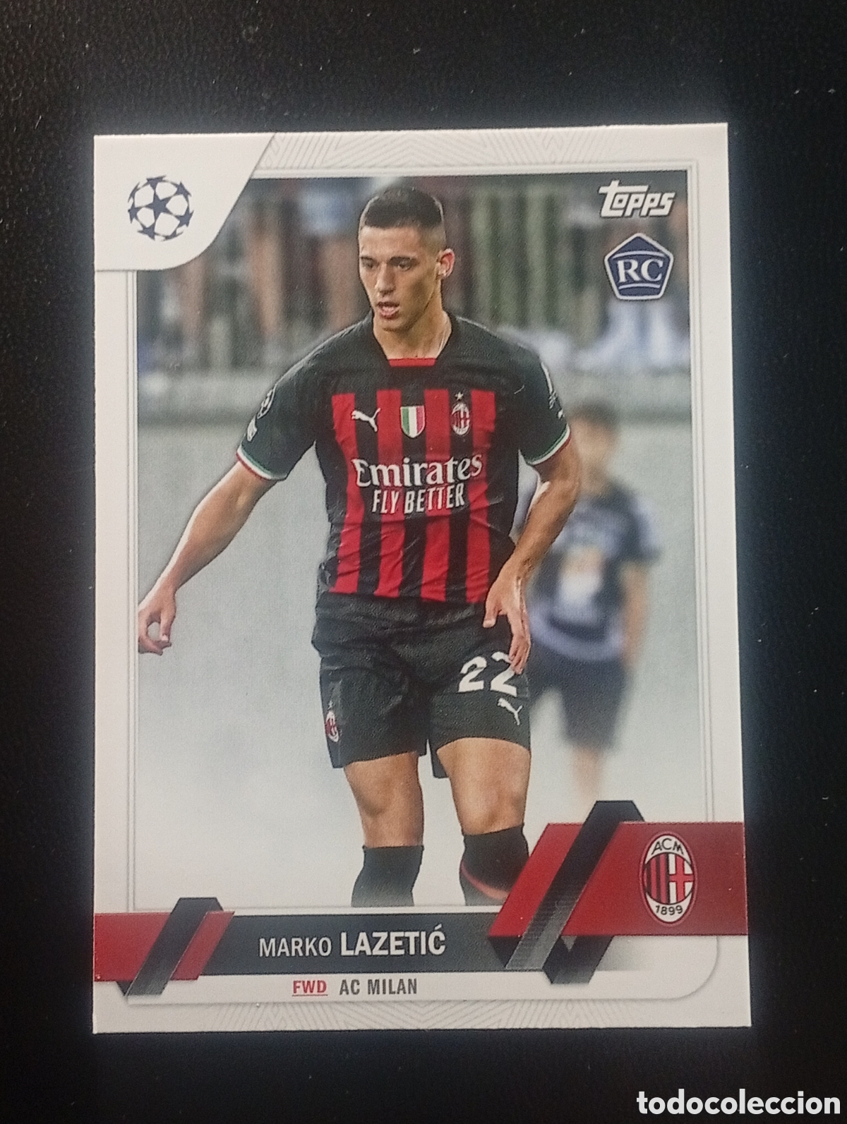 Cromos de F&uacute;tbol: 185 rookie LAZETIC MILAN 2022 2023 22 24 TOPPS COMPETITIONS CROMOS CARDS PANINI MATCH