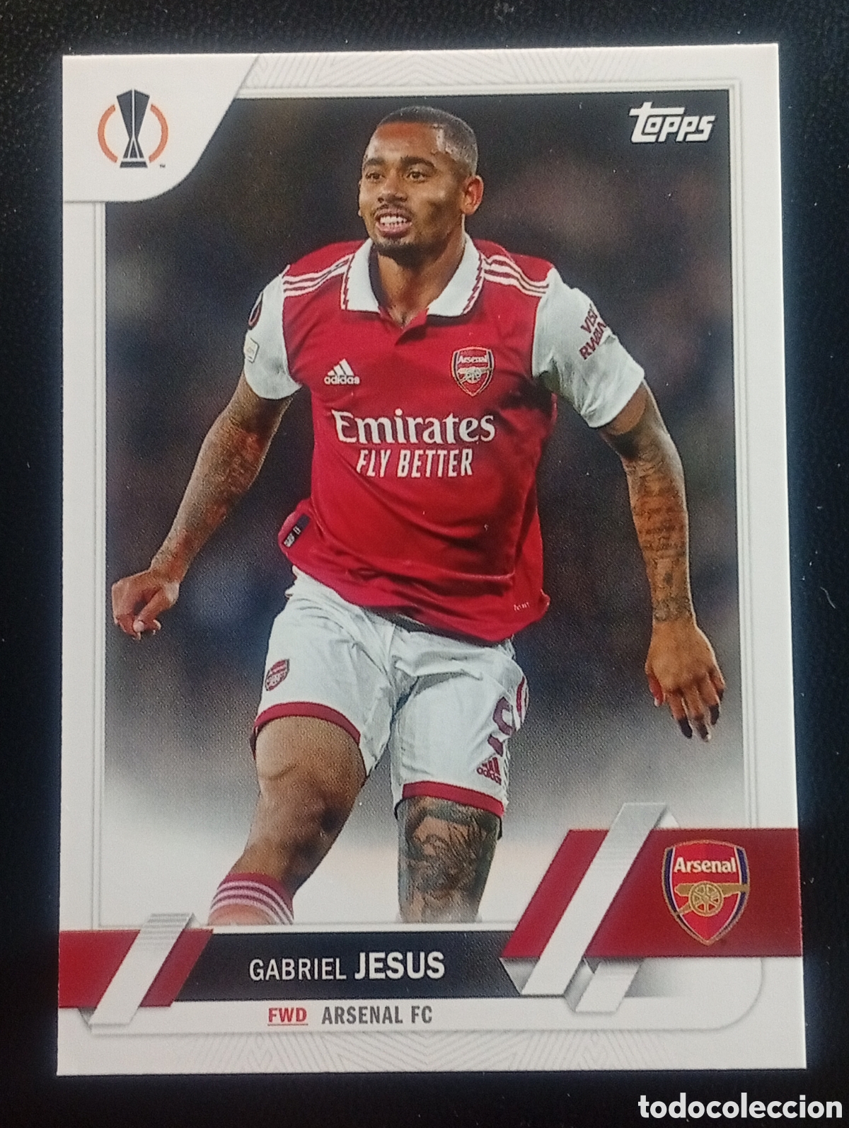 Cromos de F&uacute;tbol: 38 GABRIEL JESUS ARSENAL 2022 2023 22 24 TOPPS COMPETITIONS CROMOS CARDS PANINI MATCH