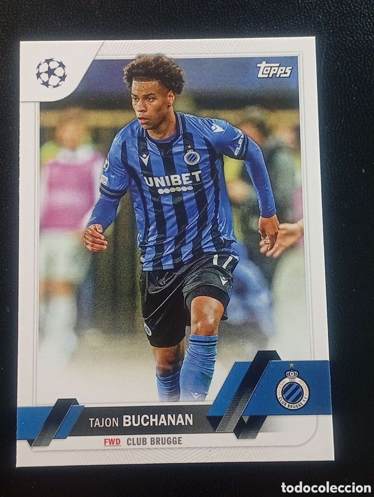 Cromos de F&uacute;tbol: 44 TAJON BUCHANAN BRUGGE 2022 2023 22 24 TOPPS COMPETITIONS CROMOS CARDS PANINI MATCH