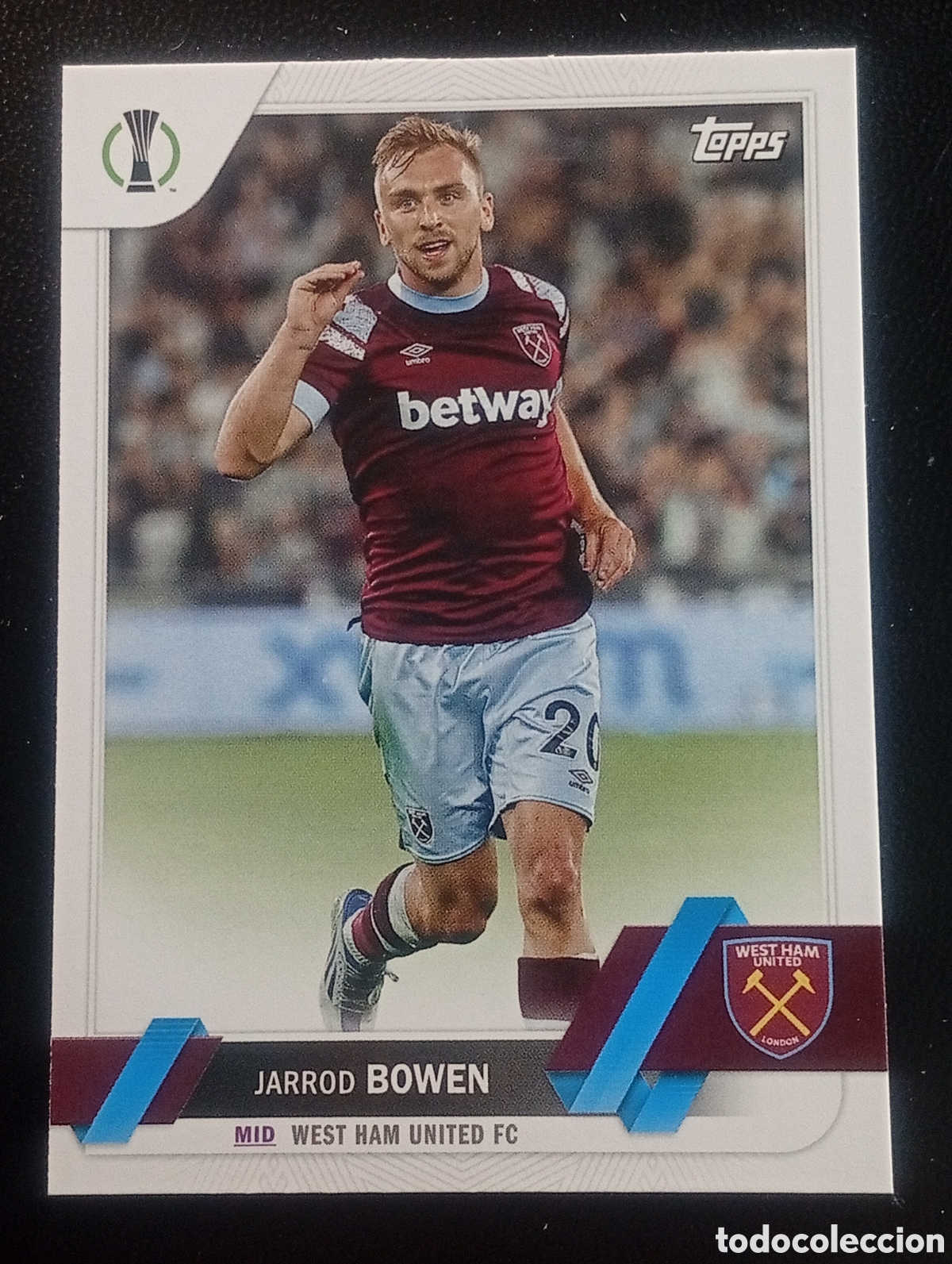 Cromos de F&uacute;tbol: 123 JARROD BOWEN WEST HAM 2022 2023 22 23 TOPPS COMPETITIONS CROMOS CARDS PANINI MATCH