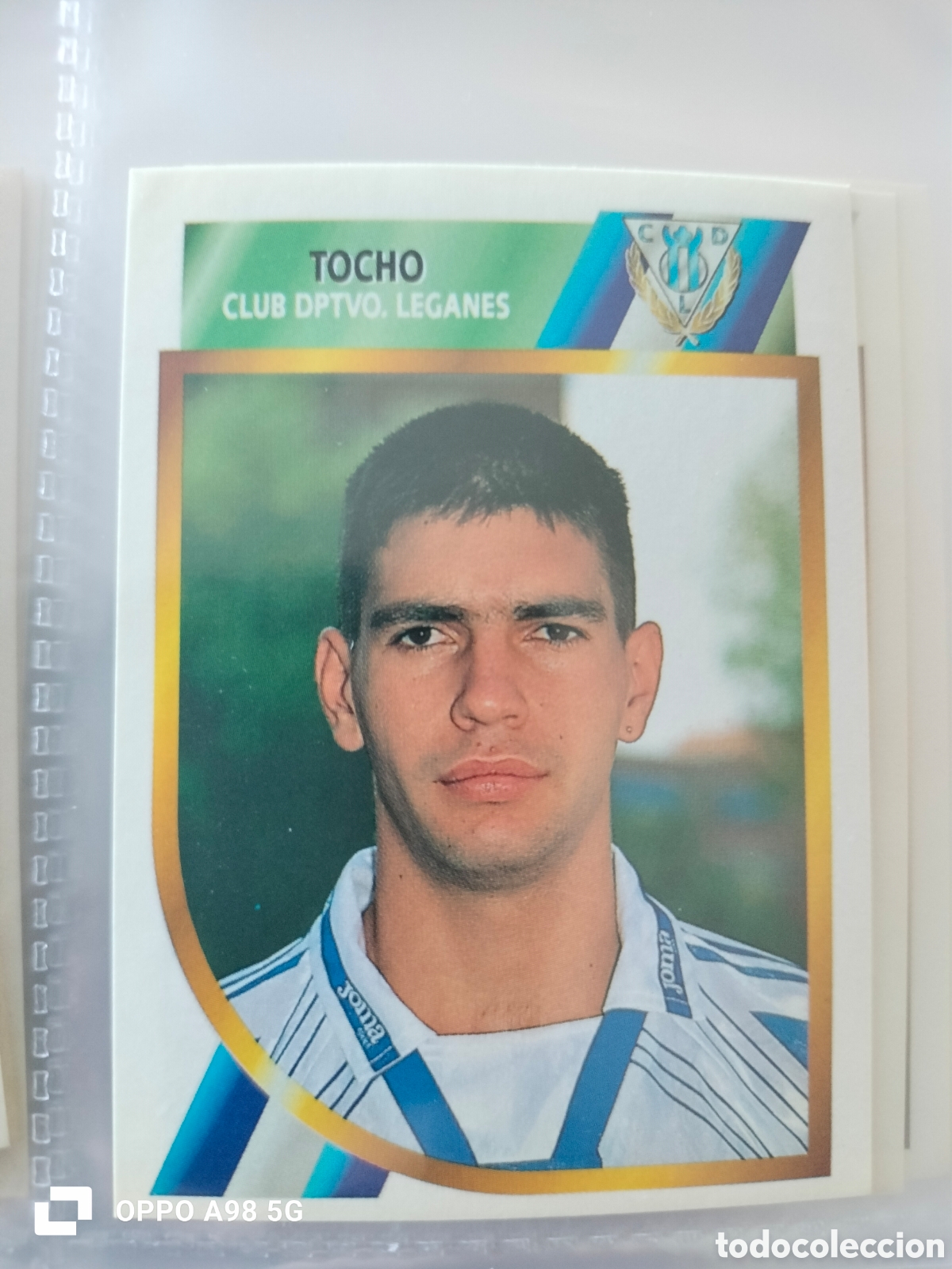 Cromos de F&uacute;tbol: Cromo Tocho Legan&eacute;s Segunda divisi&oacute;n Ediciones Este liga temporada 94 95 1994 1995
