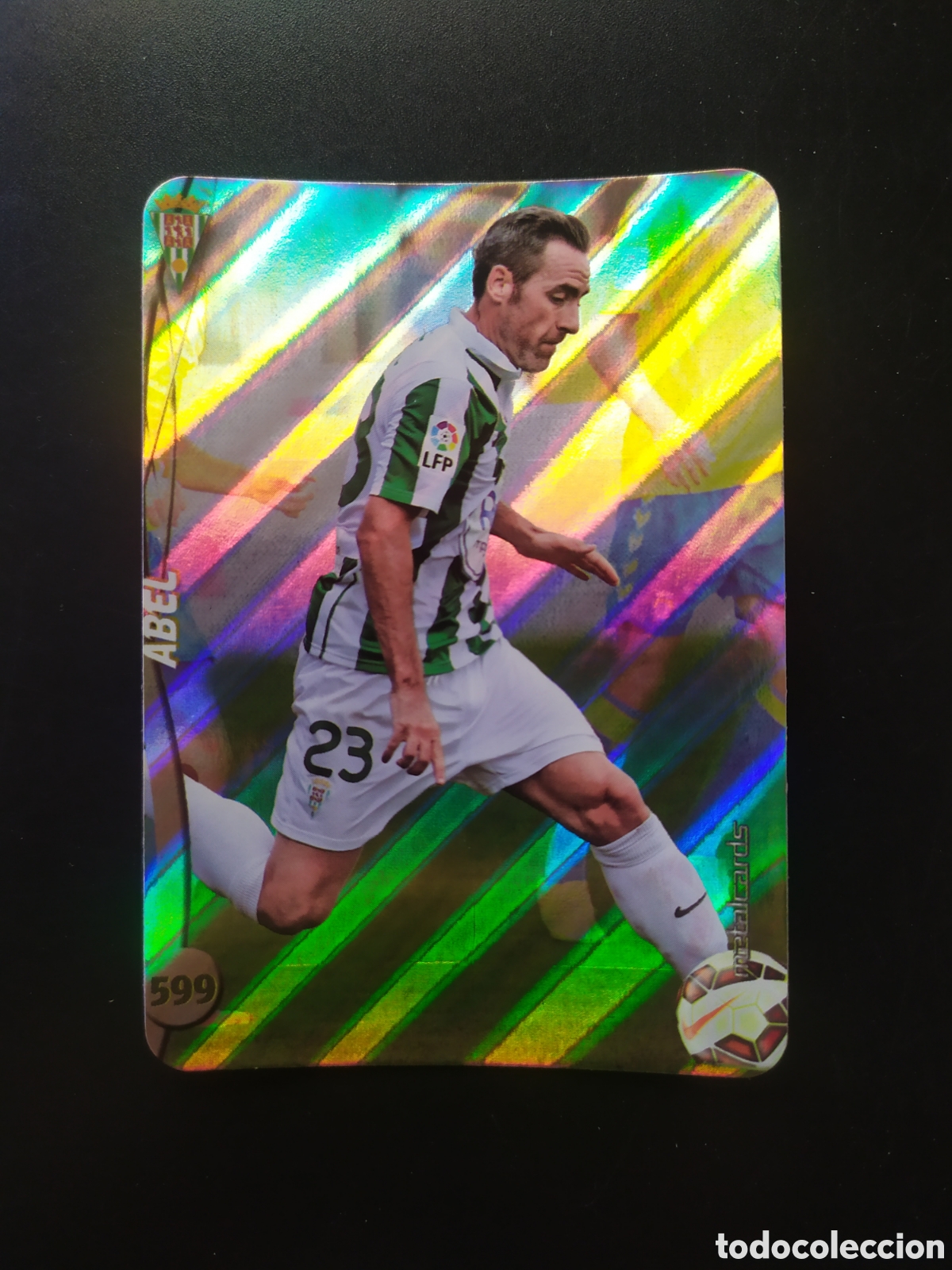 Fu&szlig;ball-Sticker: Mundicromo fichas Liga 2014 2015 14 15 Abel top brillo rayas n&deg; 599 C&oacute;rdoba