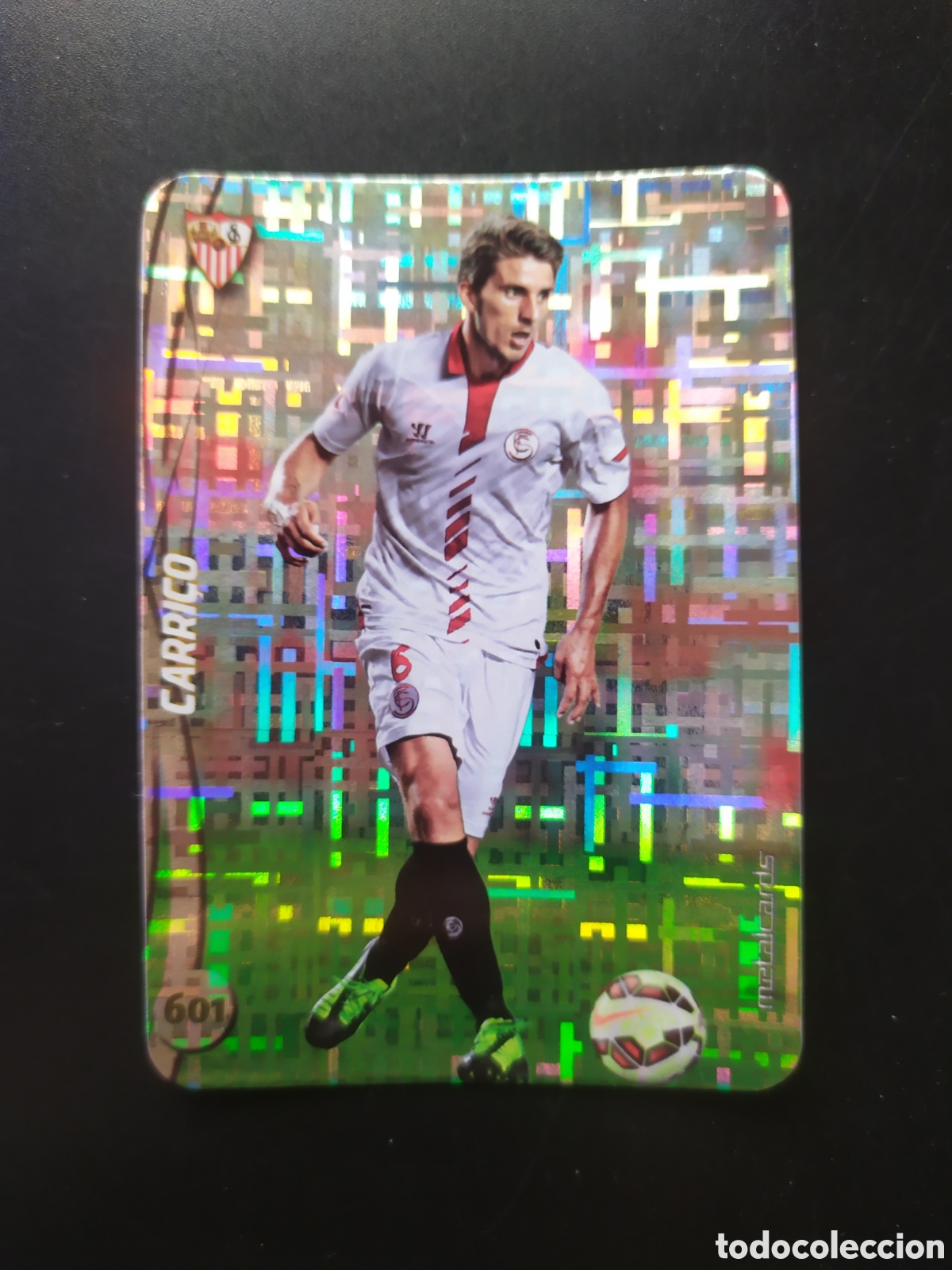 Cromos de F&uacute;tbol: Mundicromo fichas Liga 2014 2015 14 15 Carrico top brillo tetris n&deg; 601 Sevilla