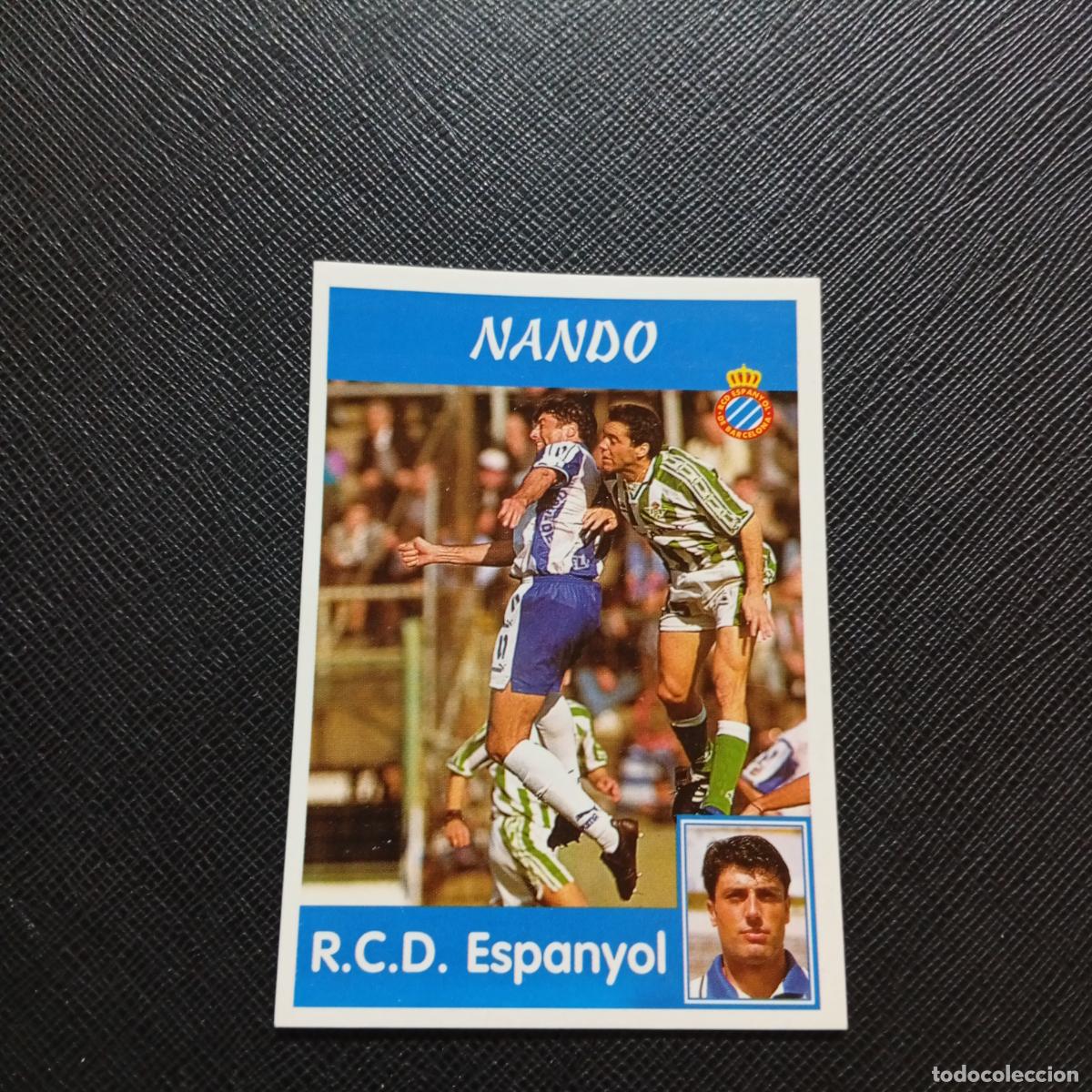 Cromos de F&uacute;tbol: 179 NANDO ESPA&Ntilde;OL PANINI 1997 1998 CROMO FUTBOL 97 98 - SIN PEGAR - A165 PG10