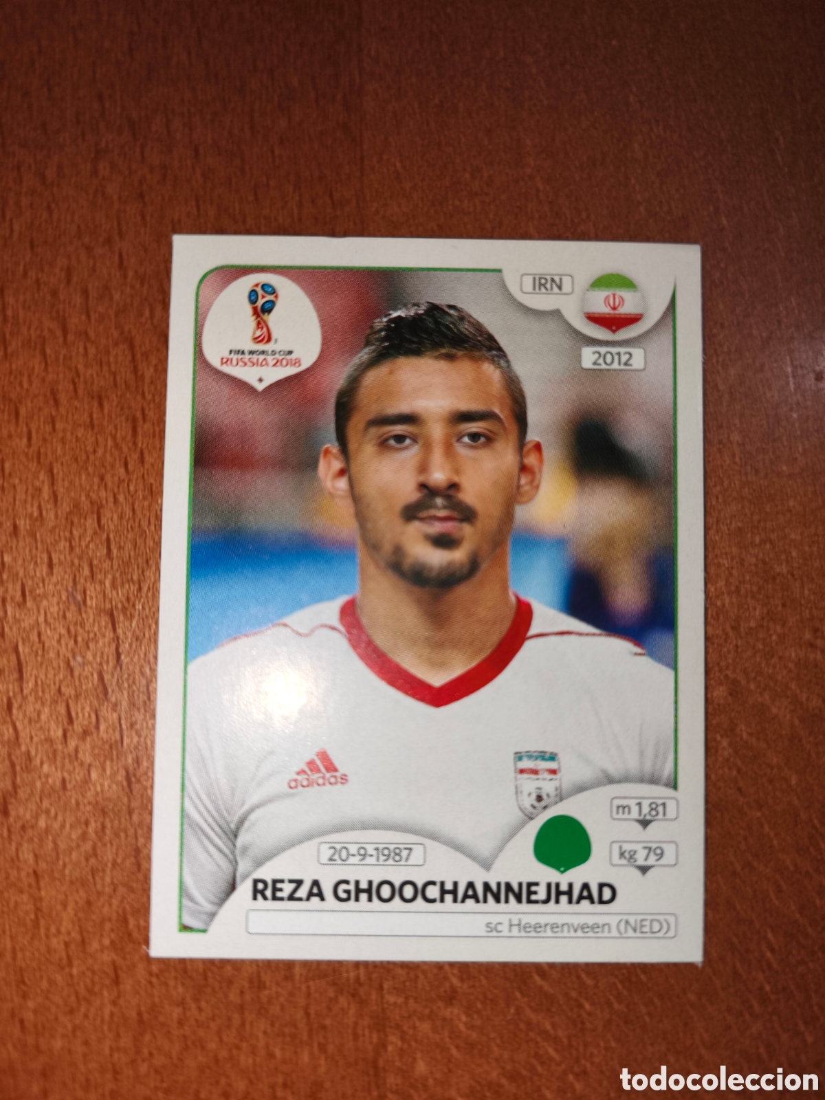Cromos de F&uacute;tbol: Reza Ghoochannejhad n&deg;190 Fifa World Cup Rusia Russia 2018 Ir&aacute;n