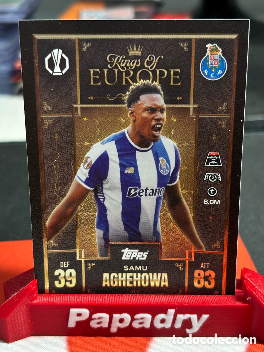 Cromos de F&uacute;tbol: Match Attax EXTRA Champions League 251 - Samu Aghehowa - Kings of Europe 2025/26
