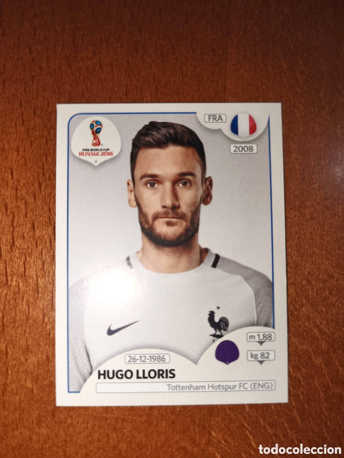 Cromos de F&uacute;tbol: Hugo Lloris n&deg;194 Fifa World Cup Rusia Russia 2018 Francia