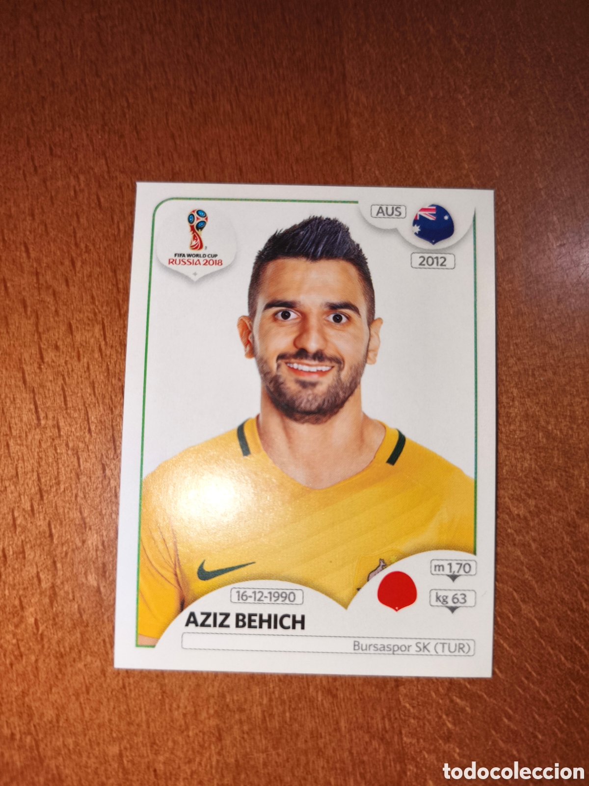 Cromos de F&uacute;tbol: Aziz Behich n&deg;218 Fifa World Cup Rusia Russia 2018 Australia