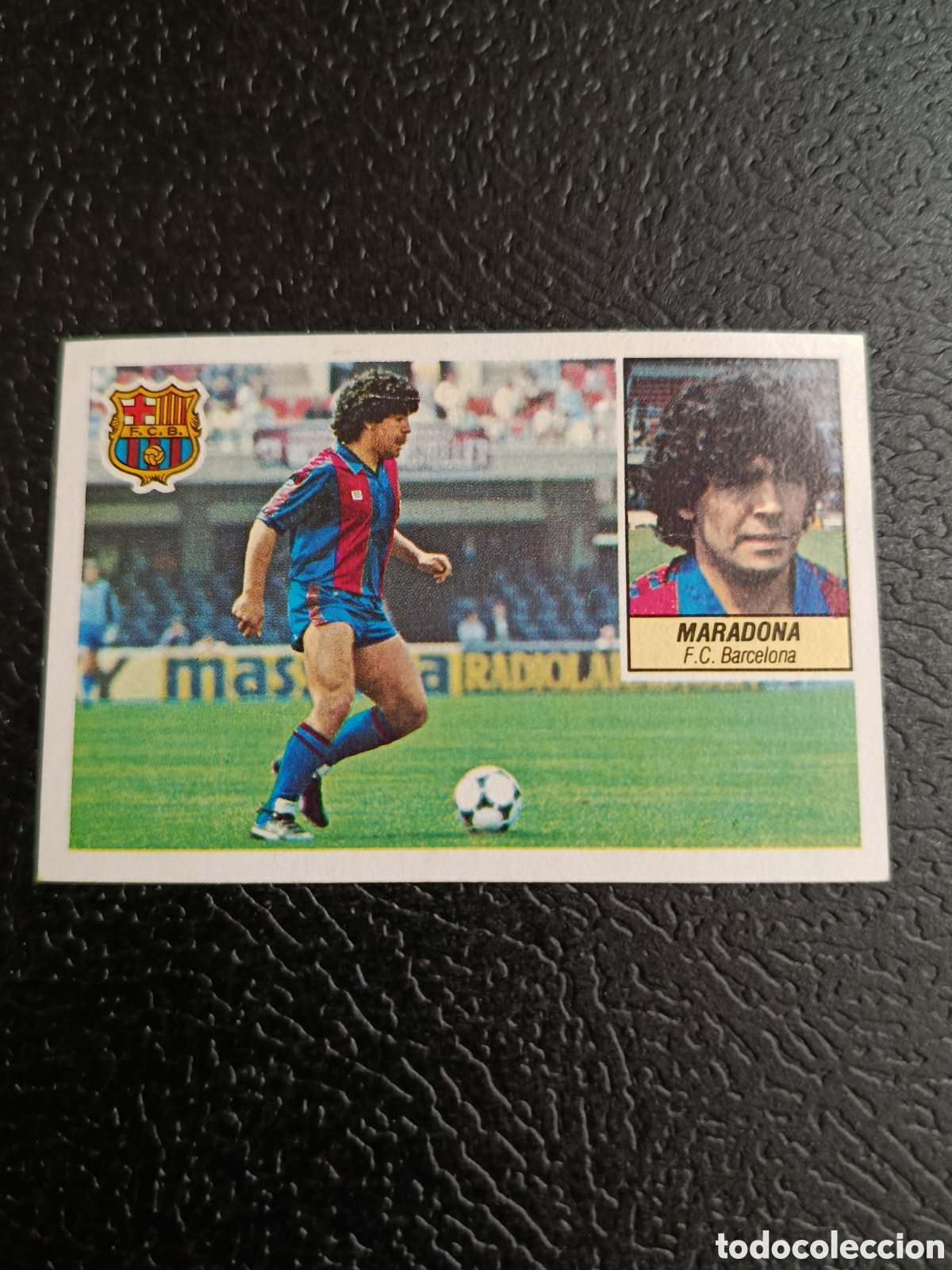 Cromos de F&uacute;tbol: MARADONA BARCELONA BAJA LIGA ESTE 1984/85 84 85 RECUPERADO SIN P&Eacute;RDIDA DE PAPEL