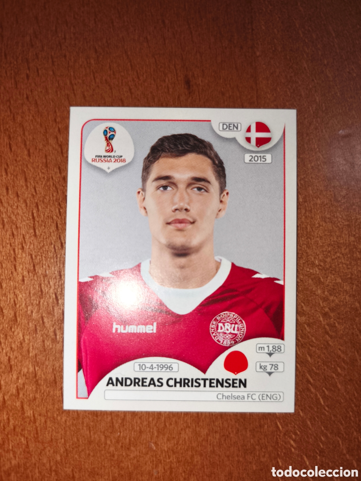 Cromos de F&uacute;tbol: Andreas Christensen n&deg;257 Fifa World Cup Rusia Russia 2018 Dinamarca